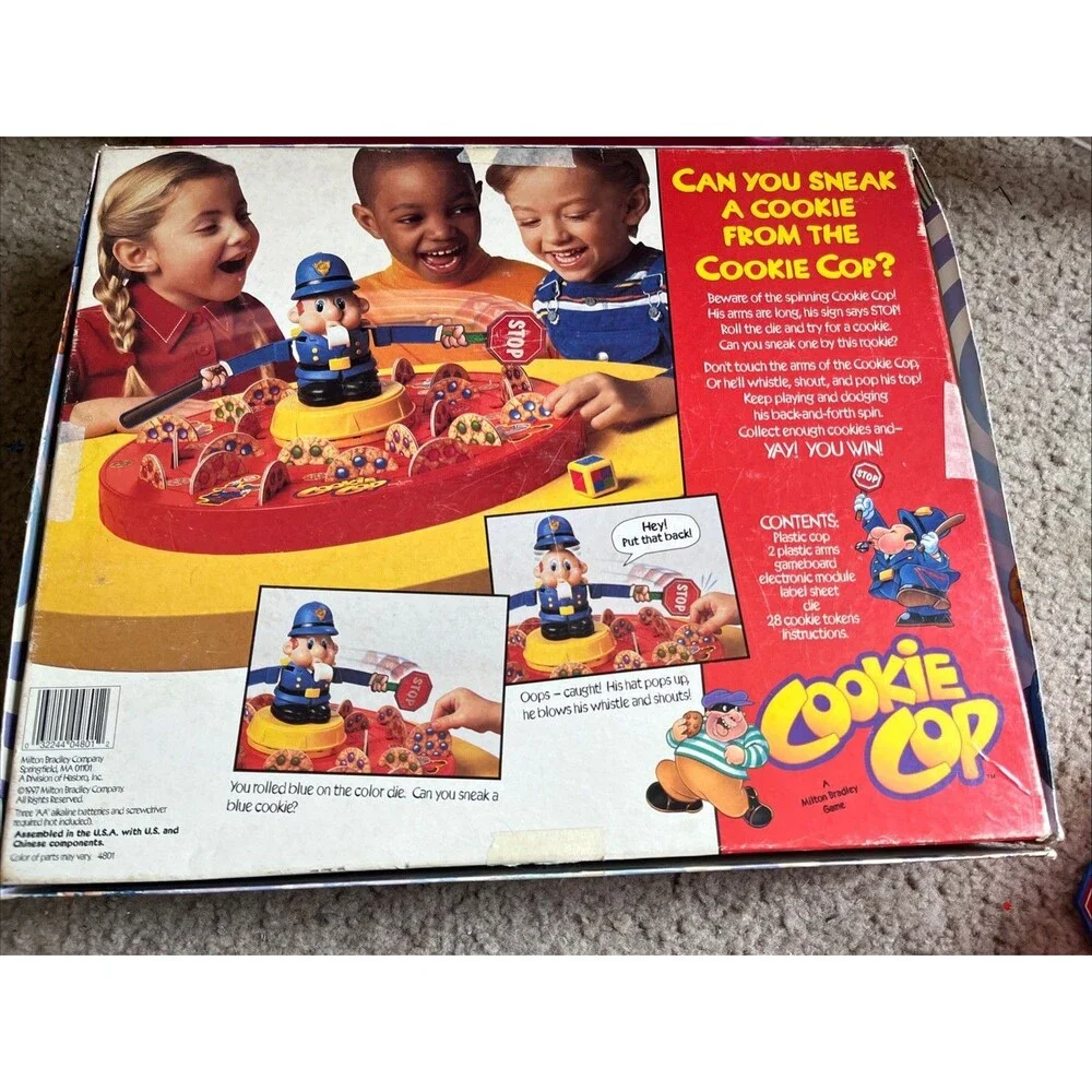 Milton Bradley Cookie Cop Game 1997 Electronic Talking Officer USED NOT WORKING